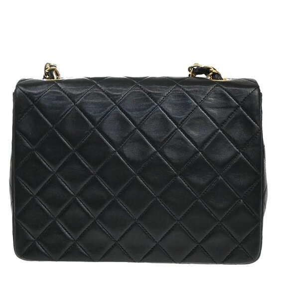 CHANEL CC Logo Mini Matelasse Chain Shoulder Bag Leather Black GHW 809RF425 - Picture 3 of 16